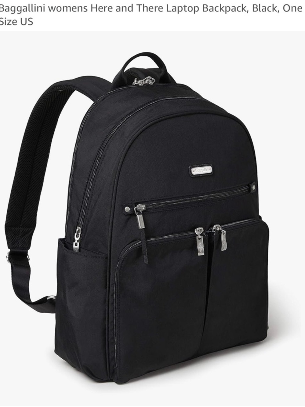 Baggallini Black Women's Laptop Backpack - Picture 5 of 8